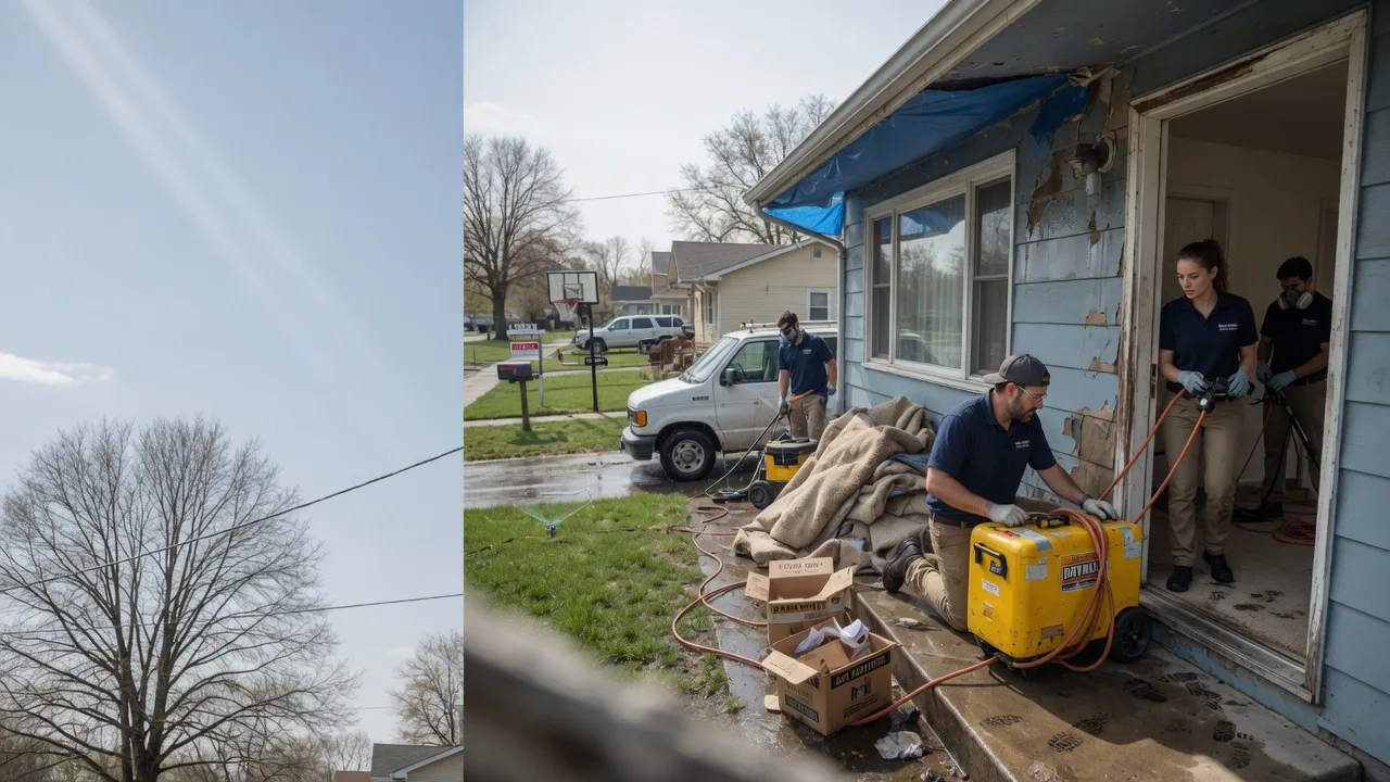 Basement Flood Cleanup in Denhoff, ND near me